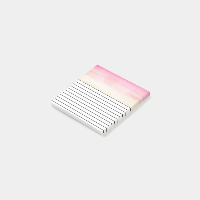 Post-it® Aquarelle rose | (Incliné)