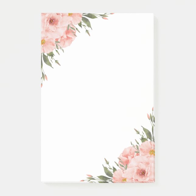 Post-it® Aquarelle rose (Devant)