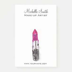 Post-it® Aquarelle rose rouge à lèvres marque maquillage