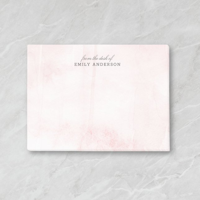 Post-it® Aquarelle rose Texture du bureau de (Créateur téléchargé)