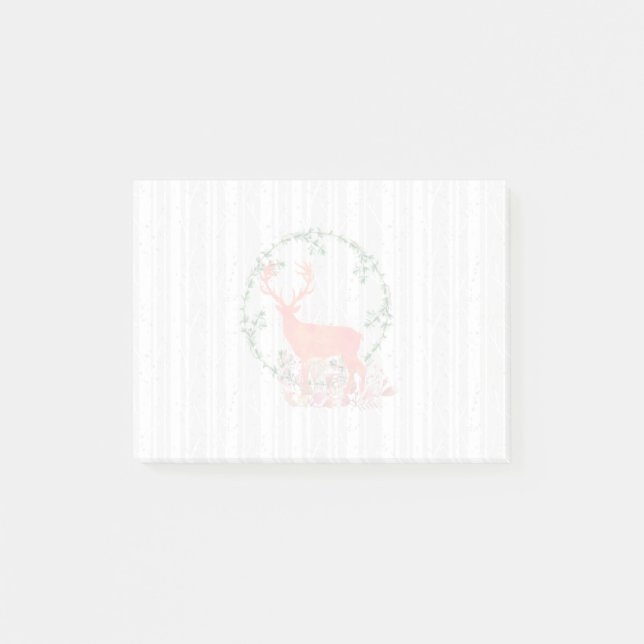 Post-it® Aquarelle Russe Reindeer Boho (Devant)