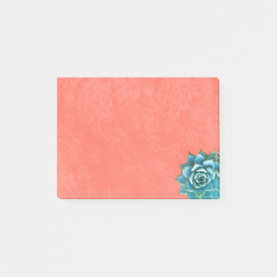 Post-it® Aquarelle succulente sur dentelle orange