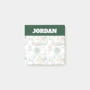 Post-it® Aquarelle Woodland Baby Motif animal