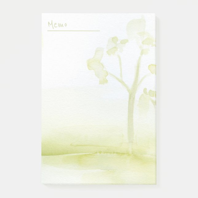 Post-it® Aquarelles vertes (Devant)