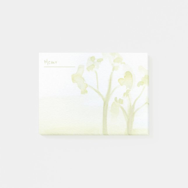 Post-it® Aquarelles vertes (Devant)