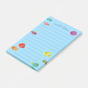 Post-it® Aquarium de Fish Cute Kid's
