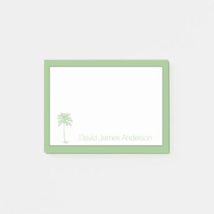 Post-it® Arbre à palmettes vert et blanc Personnalisé