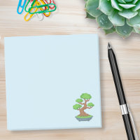 Arbre Bonsaï Japonais Tordu sur Fond Bleu