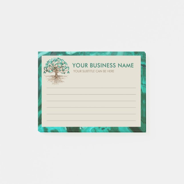 Post-it® Arbre doré de la vie - Yggdrasil - Feuilles malach (Devant)