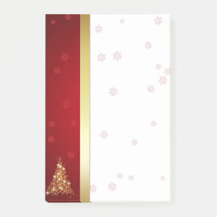 Post-it® Arbre rougeoyant élégant de Joyeux Noël