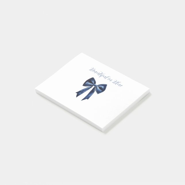 Post-it® Arc Bleu Beau Blanc (Incliné)