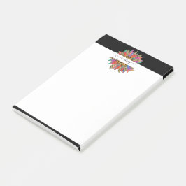 Post-it® Arc en ciel et empreinte de léopard personnalisé