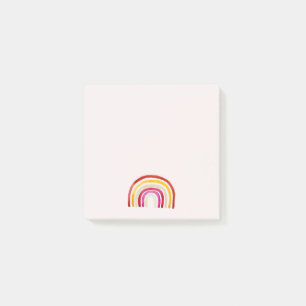 Post-it® Arc-en-ciel rétro jolie aquarelle