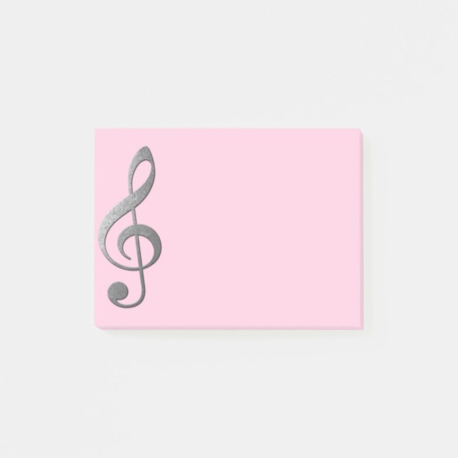 Post-it® "argentez" la protection de notes collante de clef (Devant)