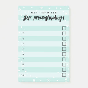 Post-it® Arrêter la procrastination - Mention - Liste des c