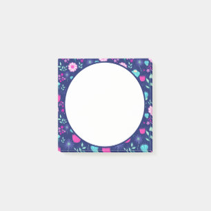 Post-it® Arrière - plan à motif floral mignon