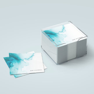Post-it® Arrière - plan Aqua Blue Watercolor