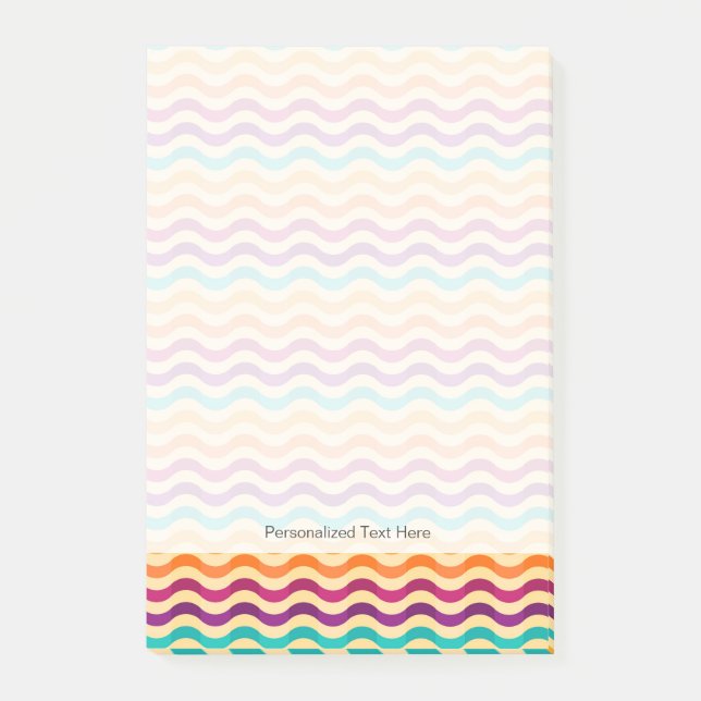 Post-it® Arrière - plan avec des rayures dans rétros 2 (Devant)