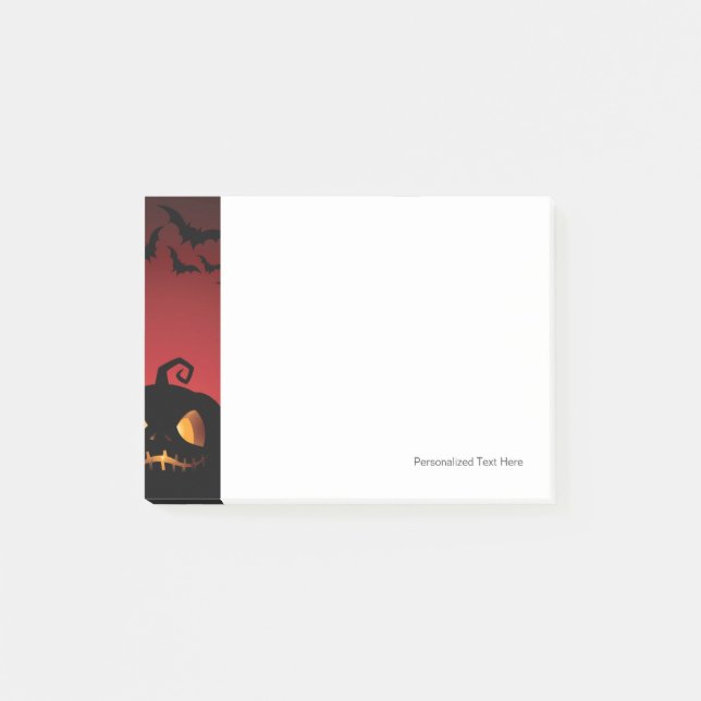 Post-it® Arrière - plan Citrouille Halloween (Devant)