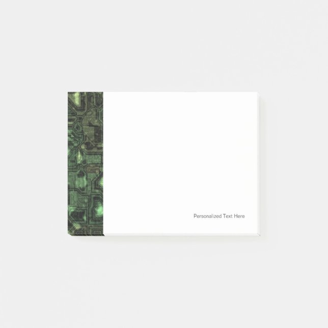 Post-it® arrière - plan de circuit informatique (Devant)