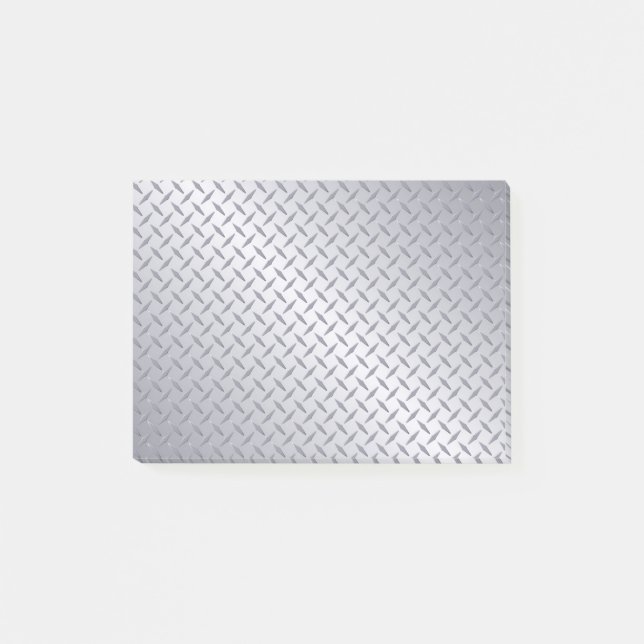Post-it® Arrière - plan de plaque diamant en acier brillant (Devant)