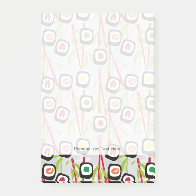 Post-it® Arrière - plan de sushi (Devant)