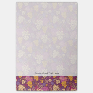 Post-it® Arrière - plan doux de motif de vignes