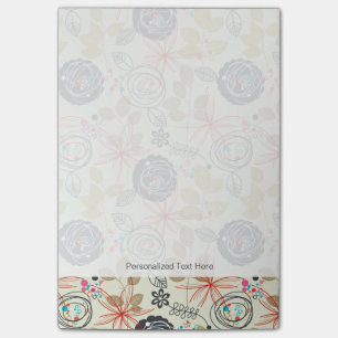 Post-it® arrière - plan floral