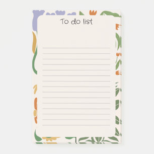 Post-it® Arrière - plan floral chic rose vert