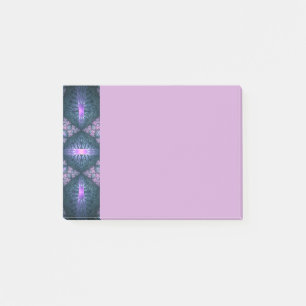 Post-it® Art abstrait de fractale 3D motif bleu violet rose