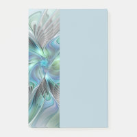 Art abstrait papillon bleu vert fantasy fractal