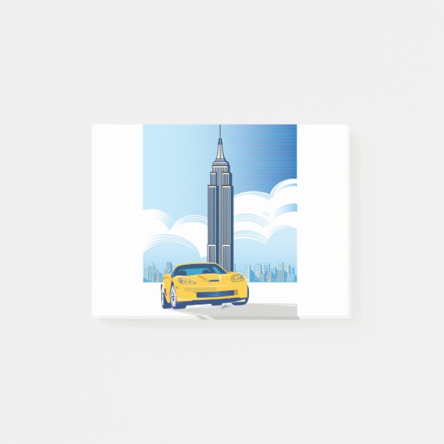 POST-IT® ART AUTOMOBILE DE VETTE ÉLÉGANT (Devant)