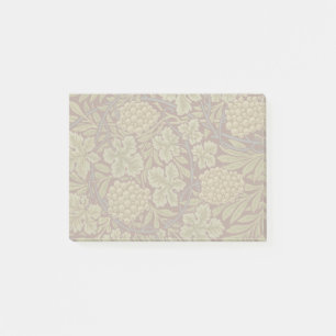 Post-it® Art de vigne rouge vert de William Morris
