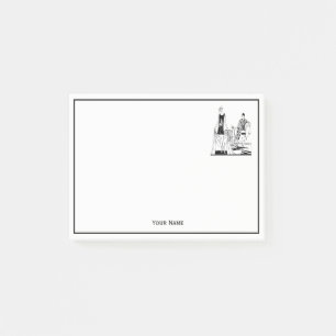 Post-it® Art déco vintage Dames branchées à la plage