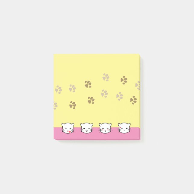 Post-it® Art d'emoji de chat 2 (Devant)