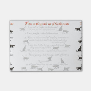 Post-it® Art doux de vivre en troupe des chats - notes de