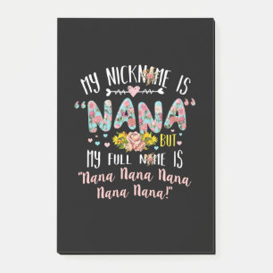 Post-it® Art Mère Mon Surnom Est Nana Anniversaire