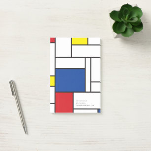 Post-it® Art Moderne Géométrique Minimaliste De Stijl Mondr