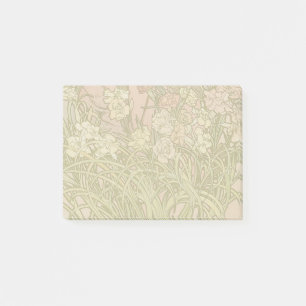 Post-it® Art Nouveau Alfonse Mucha fleurs d'oeillets floral