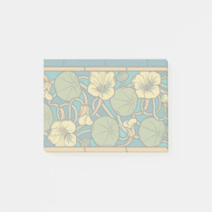 Post-it® Art Nouveau Nasturtium Bleu Or floral Verneuil