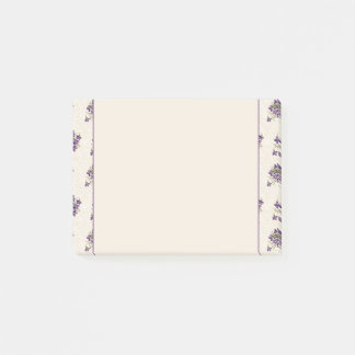 Post-it® Art Nouveau Violet Floral Pattern