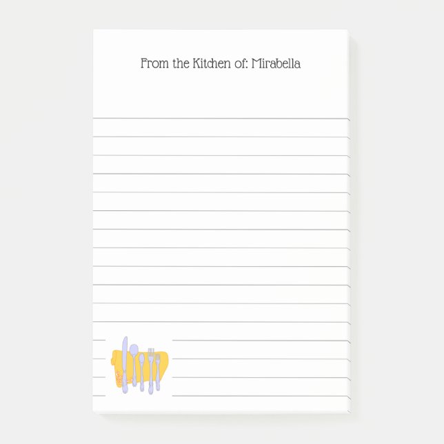 Post-it® Articles de table de cuisine personnalisés Article (Devant)