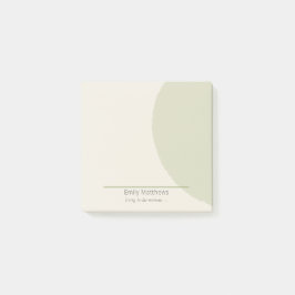 Post-it® Artisan 3x3 Notes Sage Minimalist Brand