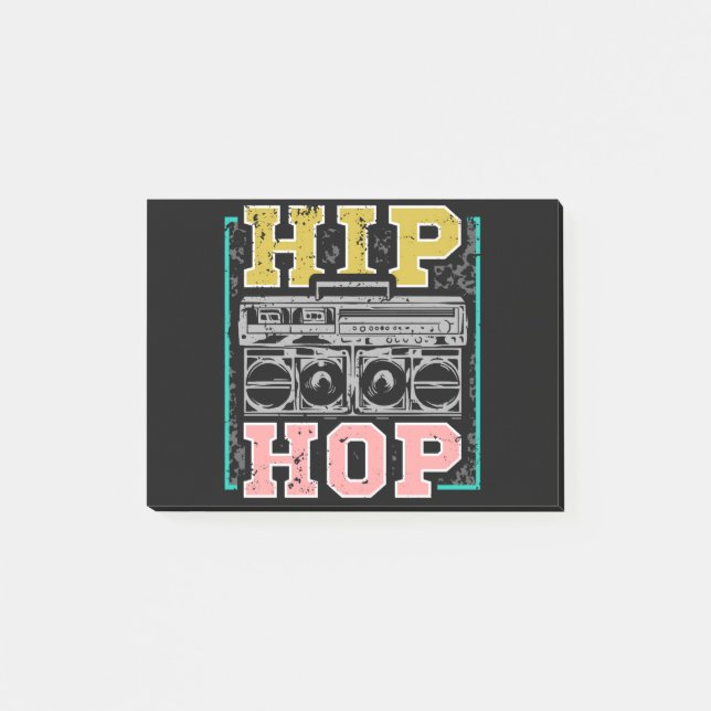 Post-it® Artistes Hip hop Cassettes Old School Rap (Devant)