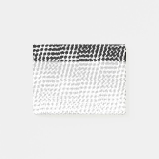 Post-it® Artsy, un Motif unique en noir et blanc (Devant)