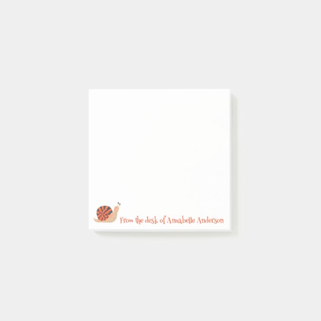 Post-it® Arty Snail Personnaliser (Devant)