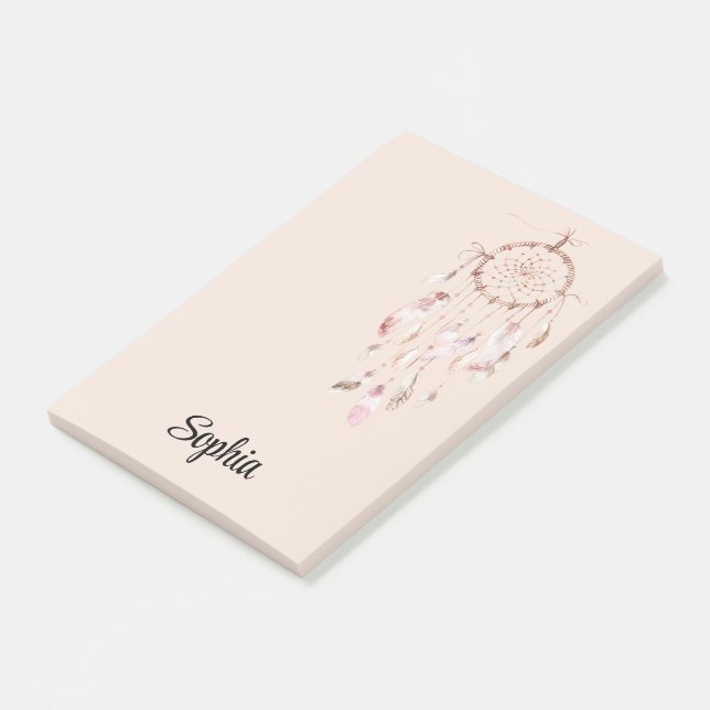 Post-it® Attrape-rêve Rose Pâle (Incliné)