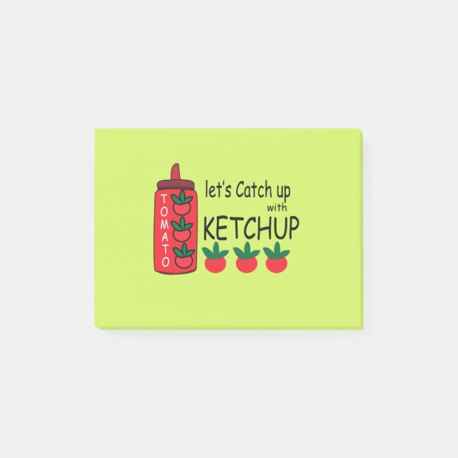 Post-it® Attrapons Avec Ketchup (Devant)