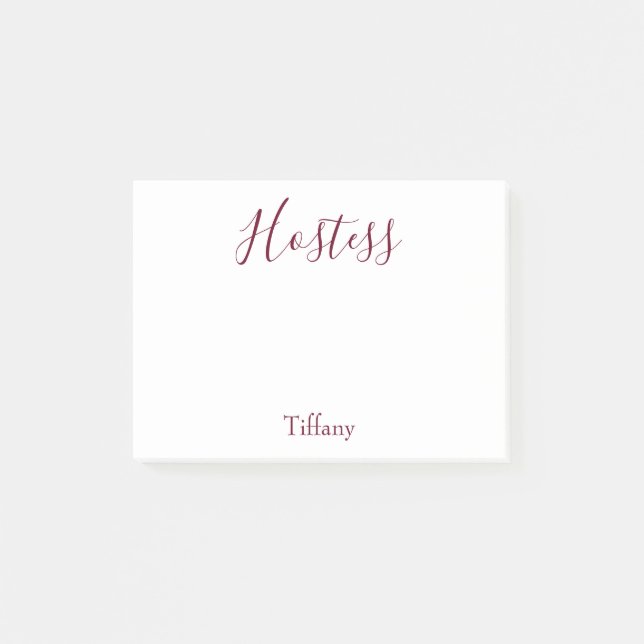 Post-it® Auberges mariages Blanche et Bourgogne (Devant)