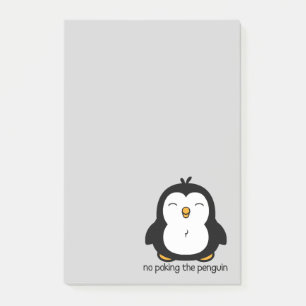 Post-it® Aucun pousser le pingouin mignon